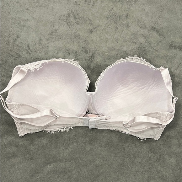 Victoria's Secret Gray Lace Dream Angels Lined Demi Underwire Bra 38DDD - Picture 9 of 12